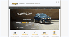 Desktop Screenshot of chevroletcrucesdetabasco.com.mx