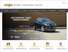 Tablet Screenshot of chevroletcrucesdetabasco.com.mx